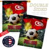 Ornament Collection World Cup Tunisia Home Banner Wall Art Patio Porch Lawn Garden Flag Stand Pole Room Decorations Indoor Outdoor FIFA Team Qatar Trophy Soccer Game Football Gifts, Made in USA view 3