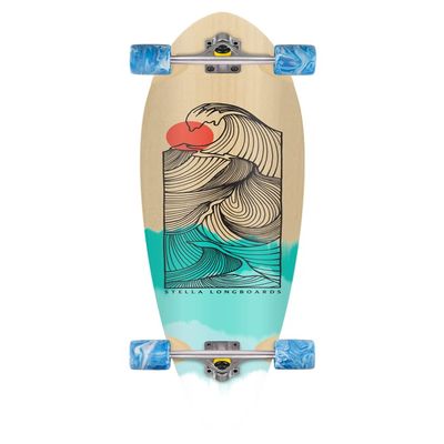 Stella Longboard 42 Pintail Tropical Wave Longboard Complete