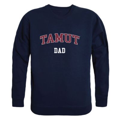 W Republic Texas A&M University-Texarkana Eagles Dad Fleece Crewneck Pullover Sweatshirt Navy Small