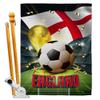 Ornament Collection World Cup England Banner Room Wall Art Flag Poles for Outside House Patio Porch Lawn Garden Stand Tapestry Yard Signs FIFA Team Qatar Trophy Soccer Game Football Gifts, Made In USA view 1