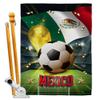 Ornament Collection World Cup Mexico Banner Room Wall Art Flag Poles for Outside House Patio Porch Lawn Garden Stand Tapestry Yard Signs FIFA Team Qatar Trophy Soccer Game Football Gifts, Made in USA view 1