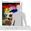 Ornament Collection World Cup Croatia Home Decor Banner Room Wall Art Patio Porch Lawn Garden Flag Stand Pole Outdoor Tapestry Yard Signs FIFA Team Qatar Trophy Soccer Game Football Gifts, Made In USA view 2