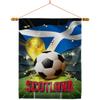 Ornament Collection World Cup Scotland Home Banner Wall Art Patio Porch Lawn Garden Flag Stand Pole Room Decorations Indoor Outdoor FIFA Team Qatar Trophy Soccer Game Football Gifts, Made in USA view 1