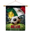 Ornament Collection World Cup Mexico Home Banner Wall Art Patio Porch Lawn Garden Flag Stand Pole Room Decorations Indoor Outdoor FIFA Team Qatar Trophy Soccer Game Football Gifts, Made in USA view 1