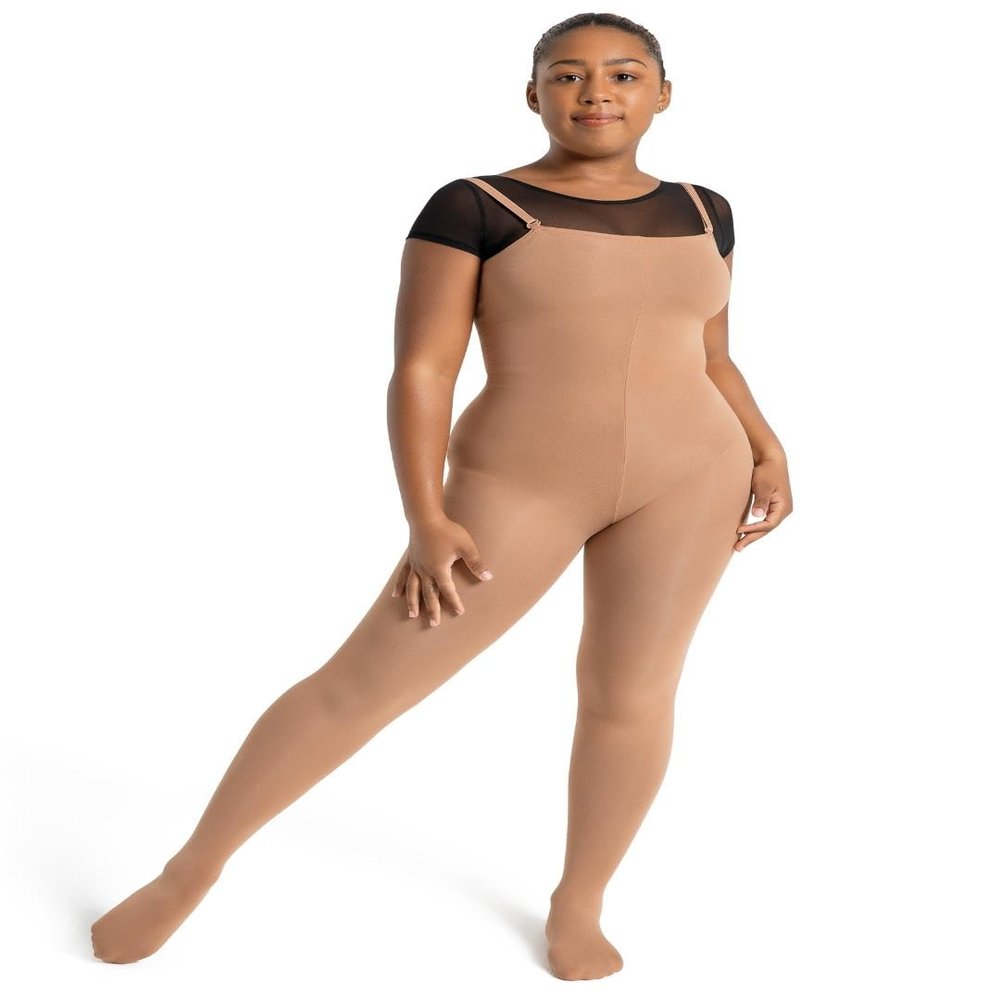 Capezio Convertible Body Tight, Suntan, 1X2X