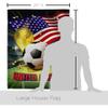 FIFA World Cup United States Home Decor Banner Room Wall Art Patio Porch Lawn Garden Flag Stand Pole Outdoor Tapestry Yard Signs Team Qatar Trophy Soccer Game Football Gifts Made In USA view 2