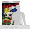 FIFA World Cup Netherlands Home Decor Banner Room Wall Art Patio Porch Lawn Garden Flag Stand Pole Outdoor Tapestry Yard Signs Team Qatar Trophy Soccer Game Football Gifts Made In USA view 2