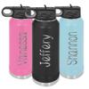 32 oz Personalized Water Bottle - XL Water Bottle with Name - Sports Water Bottle - Kids Water Bottle with Straw view 1