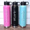 32 oz Personalized Water Bottle - XL Water Bottle with Name - Sports Water Bottle - Kids Water Bottle with Straw view 3