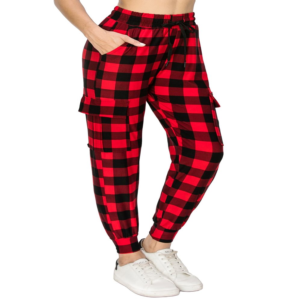ALWAYS Cargo Jogger Pants for Women, High Waisted Sweatpants with Pockets, Buttery Soft Lounge Pants for Athletic Yoga, Gym & Performance Wear, 7003 L