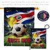 FIFA World Cup Costa Rica Home Decor Banner Room Wall Art Patio Porch Lawn Garden Flag Stand Pole Outdoor Tapestry Yard Signs Team Qatar Trophy Soccer Game Football Gifts Made In USA view 4