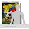 Ornament Collection World Cup Ecuador Home Decor Banner Room Wall Art Patio Porch Lawn Garden Flag Stand Pole Outdoor Tapestry Yard Signs FIFA Team Qatar Trophy Soccer Game Football Gifts, Made In USA view 2