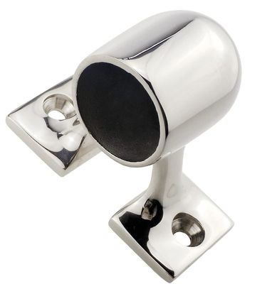 1/2Pack 316 Stainless Steel Boat Hand Rail Fitting 25mm 1inch End Stanchion Support, 90 Degree Marine Grade Stainless Steel Boat Hand Rail Fitting After Stanchion (2)