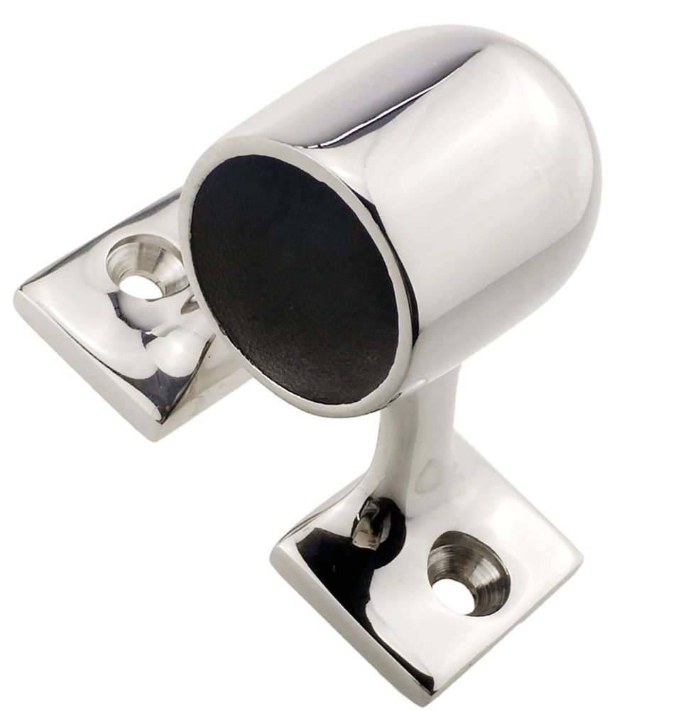 1/2Pack 316 Stainless Steel Boat Hand Rail Fitting 25mm 1inch End Stanchion Support, 90 Degree Marine Grade Stainless Steel Boat Hand Rail Fitting After Stanchion (2)