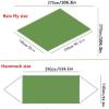 KIZQYN Swing Set Camping Hammock, Portable Travel Hammock with Net and Rainfly, Tree Light Hammock Tent for Outdoor Backyard Hiking Swing Seat (Color : Green and Pink) view 2