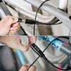 ihreesy Bike Cable Lock,Multifunctional Zip-Tie Multi-Purpose Combo Lock Adjustable Bicycle Lock Padlock for Motorcycle Helmet Locker Code Padlock Travel Lock,Key view 2
