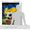 Ornament Collection World Cup Ukraine Home Decor Banner Room Wall Art Patio Porch Lawn Garden Flag Stand Pole Outdoor Tapestry Yard Signs FIFA Team Qatar Trophy Soccer Game Football Gifts, Made In USA view 2