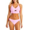 Jessica Simpson Women Bikini Bottom Hipster Side Shirred, Pink, Small view 2