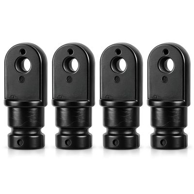 Alomejor Marine Eye End Cover, Nylon Boat Hardware Cover 4 Pieces 3/4 Inch for Boaters Sailors Yachts Fishing Saltwater Environments