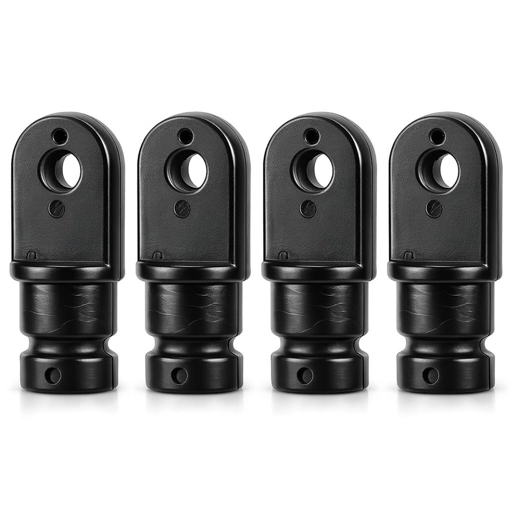 Alomejor Marine Eye End Cover, Nylon Boat Hardware Cover 4 Pieces 3/4 Inch for Boaters Sailors Yachts Fishing Saltwater Environments