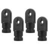 Alomejor Marine Eye End Cover, Nylon Boat Hardware Cover 4 Pieces 3/4 Inch for Boaters Sailors Yachts Fishing Saltwater Environments view 2