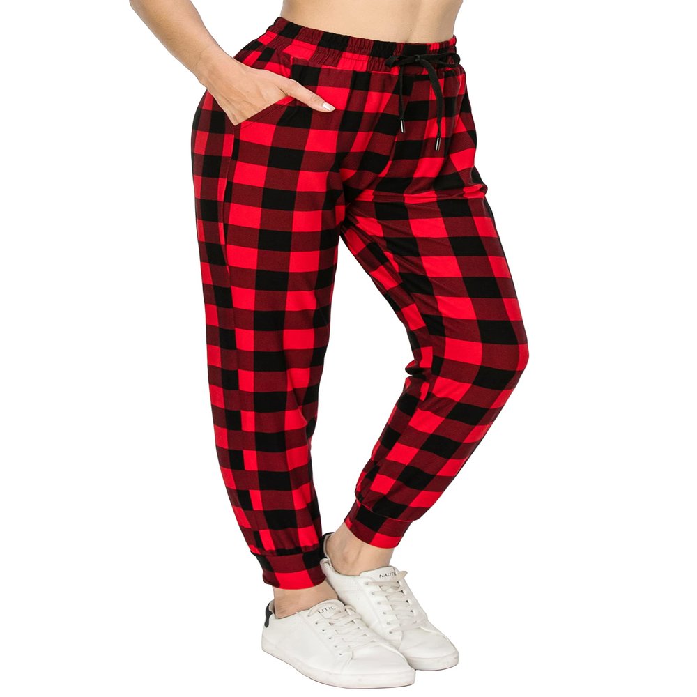 ALWAYS Women Drawstrings Jogger Sweatpants Skinny Fit Soft Stretch Pockets Casual Pants 7003 L