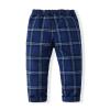 PureMilk Toddler Tuxedo Long Sleeve Dress Suit Shirt + Blue Plaid Vest + Plaid Pants 3PCS Clothes Sets for Little Boy 3-4T view 4
