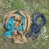 KIZQYN Swing Set Camping Hammock, Nylon Hammock, Portable Lightweight Parachute Hammock with Tree Straps for Backpacking Camping Travel Beach Garden Outdoor Camping Gear Swing Seat (Color : Blue) view 4