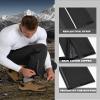 Outdoor Ventures Men's Rain Pants Waterproof Lightweight Windproof Packable Rain Outdoor Pants for Hiking Fishig Golf Black view 4