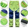 Anyanmoutn Kids Boys Youth Hiking Cargo Pants Soft Shell Snow Pants Waterproof Outdoor Fleece Lined Insulated Trousers view 4