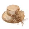 BCDlily Fascinator Hats for Women, Women's Wide Brim Bucket Hats Wide Brim Tea Party Hats Tea Party Wedding Bucket Hat view 1