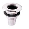 3/8" 1/2" 3/4" 1" 1-1/4"1-1/2" Thru Hull Fitting Hose Barb with Nut,316 Stainless Steel Accessories for Marine Boats Drain Pipe Yacht-1 Pack (Horse ID:1 1/4") view 2