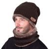 Warm Winter Beanie Hat & Scarf Set Warm Knit Hat Thick Fleece Lined Winter Cap Neck Warmer for Men view 2