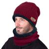BCDlily Womens Winter Scarf Beanie Matching Set Thermal Skiing Skullies Caps Fleece Lined Scarves view 2