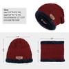 BCDlily Womens Winter Scarf Beanie Matching Set Thermal Skiing Skullies Caps Fleece Lined Scarves view 3