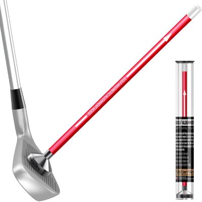 SisterAling Golf Magnetic Alignment Rods,Golf Club Alignment Sticks,Magnetic Swing Training Aid Accessories Visualize Calibrate Golf Shots,hit The Target with The Right Golf Swing,Golf Gift (red)