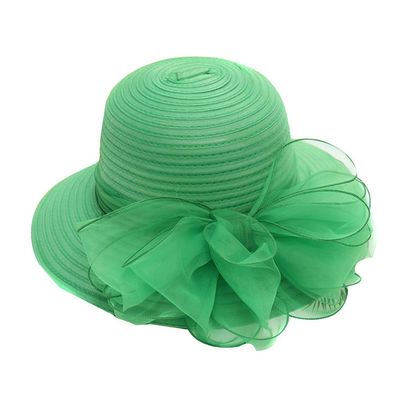 BCDlily Beach Hats for Women Derby Hat Church Dress Cloche Hat Tea Party Wedding Bucket Hat Elegant Bowknot Bucket Hats