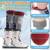Anlisim Kids Merino Wool Ski Socks for Girls Boys Teen Thermal Winter Warm Thick Hiking Knee High Socks Stocking Stuffers for Skiing Snowboarding (Red/Orange/Green A, 8-12 Y) view 4