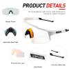 KAPVOE Photochromic Cycling Glasses Men Women Clear Transition Mountain Bike Sunglasses Sports Baseball Running - K9023 view 4