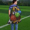 Heavy Duty Sports Ball Bag,Drawstring Mesh Bags Extra Large Soccer Bag Work for Coach, Basketball,Football, Volleyball,BaseBall and Swimming Gears with Adjustable Strap (Black) view 2