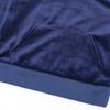 MYGBCPJS Little Girls Boys 2Pcs Hooded Outfits Set Kids Velvet Sweatshirt Pants Child Velour Tracksuits Blue view 4