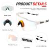 KAPVOE Photochromic Cycling Glasses Men Women Clear Transition Mountain Bike Sunglasses Sports Baseball Running - K9023 view 4