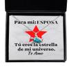 para mi esposa, tu eres la Estrella de mi universo te amo - Regalo para esposa - Collar, Cadena de Tortuga view 1