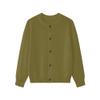 ALINTU Little Girl Cardigans Sweaters School Uniforms Long Sleeve Button Down Knit Sweater, Matcha Green, 6-7 Years, Tag = 120 view 1