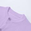 ALINTU Toddler Cardigan Sweater Kids Girls Cotton Crew Neck Button Knit School Uniforms Sweaters, Light Purple, 2-3T, Tag = 100 view 3