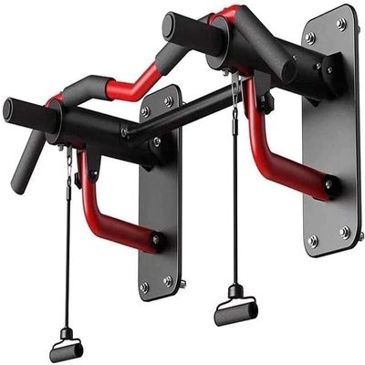 BUZZNN Wall Mounted Doorway Pull Up Bar, Multifunctional Pull Up Bar/Chin Up Bar, Home Gym Strength Training Equipment, Perfect for Indoor Outdoor Use (Black)