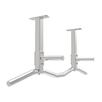 BUZZNN Wall Mounted Doorway Pull Up Bar, Multifunctional Wall Mounted Pull Up Bar/Chin Up Bar, Home Gym Workout Strength Training Equipment, Supports to 660 Lbs (Color : Silver)