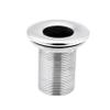 1Pack Stainless Steel 316 Straight Thru Hull Fitting Drain Thread Hose Barb Scupper Hose with NutMarine Bilge Pump Drain Vent Aerator Hose Yacht Water Outlet Port (Horse ID:1 1/2") view 1