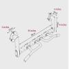 BUZZNN Wall Mounted Doorway Pull Up Bar Height Adjustable, Multifunctional Pull Up Bar/Chin Up Bar, Home Gym Strength Training Equipment, Max Load 660 lbs view 2
