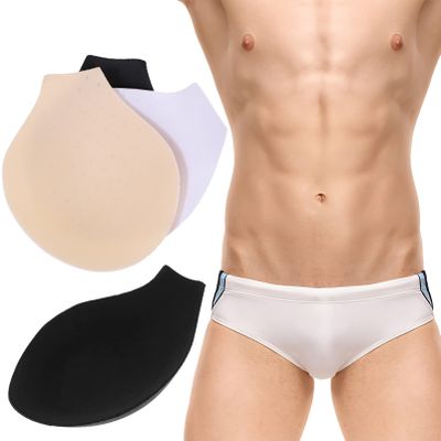 Abaodam 3pcs 's Panty Liner Bulge Enhancing Underwear Mens Pens Sleeves for Mens Cup Underwear Swim Briefs Bulge Padded Sponge Man